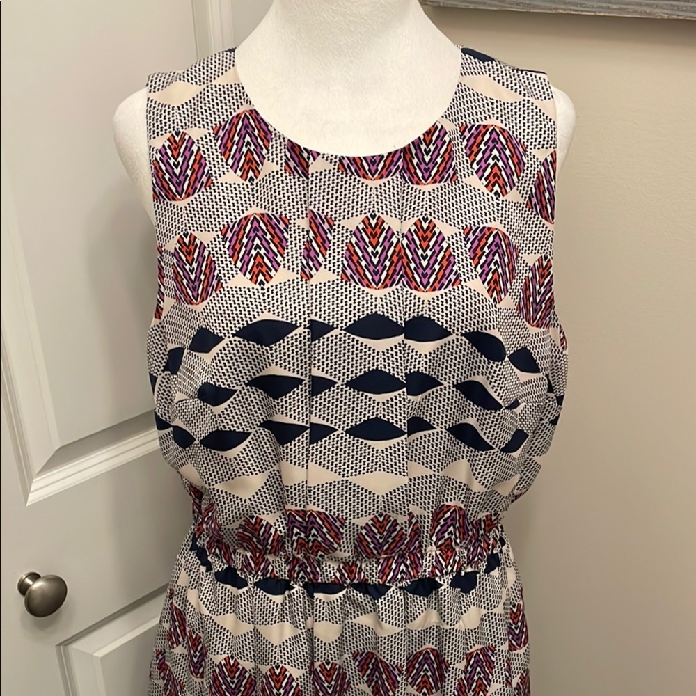 Donna Morgan Sleeveless Midi Sundress Sze 12 - Picture 3 of 16